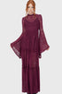 Hecate Lace Maxi Dress [Plum]