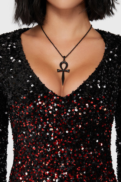 Hexemore Sequin Maxi Dress