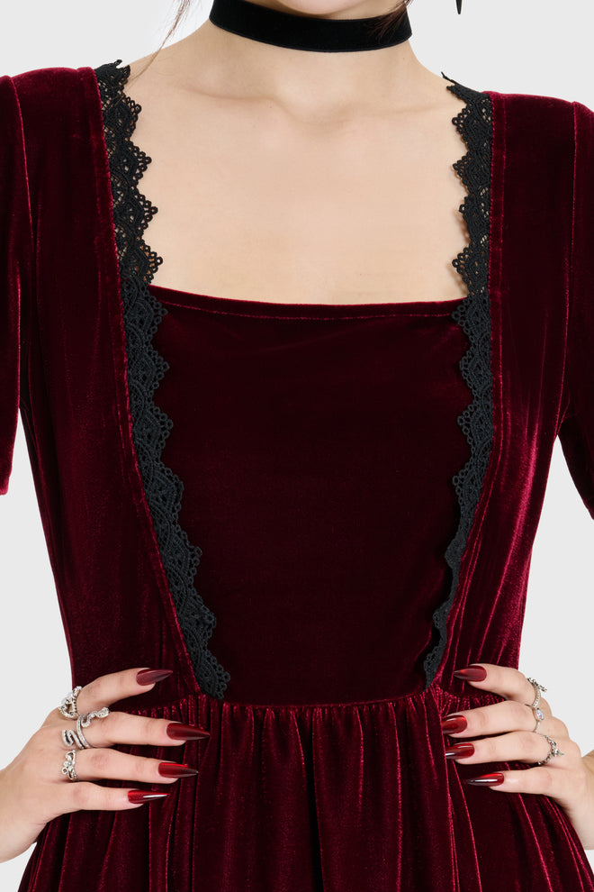 Hexina's Curse Velvet Midi Dress