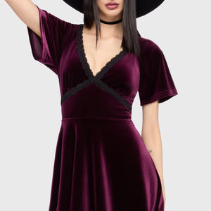 Hour Of Echelia Velvet Mini Dress