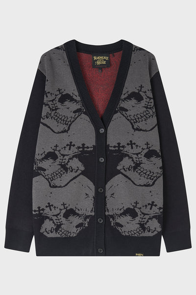 Headstone Knit Cardigan Killstar