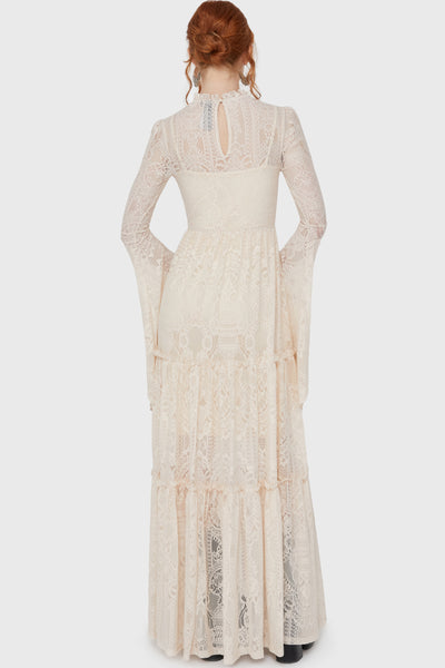Hecate Lace Maxi Dress [IVORY]
