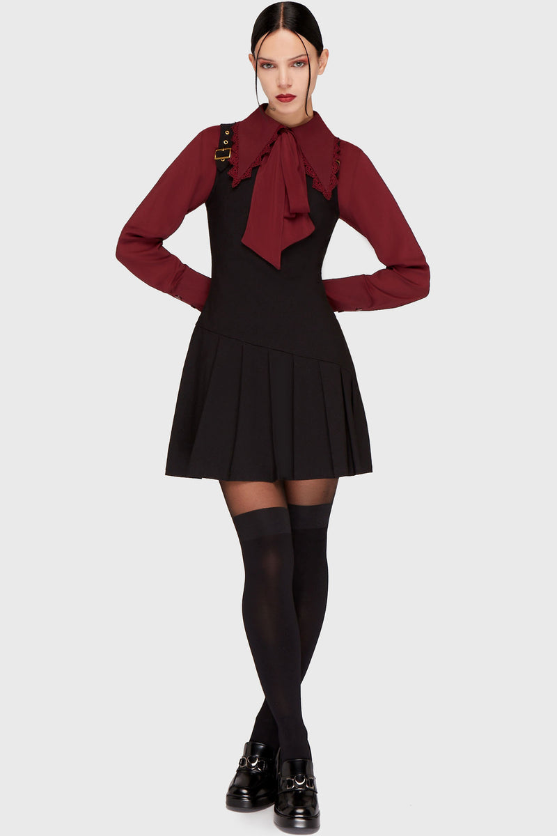 Inked Noir Mini Dress