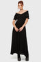 Jocasta Maxi Dress Short Sleeve [BLACK]