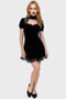 Julienne Velvet Keyhole Dress [B]