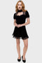 Julienne Velvet Keyhole Dress [B]