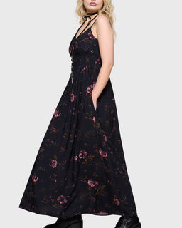 Junniper Maxi Dress [BLACK/PINK]