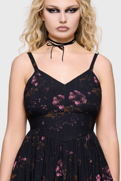 Junniper Maxi Dress [BLACK/PINK]