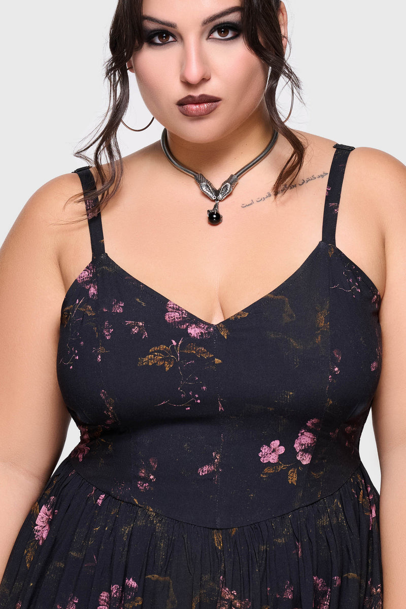 Junniper Maxi Dress [BLACK/PINK]