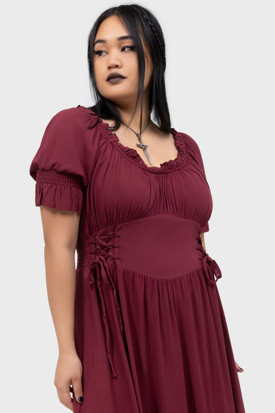 killstar red dress Crimson Bloodlust Maxi Dress