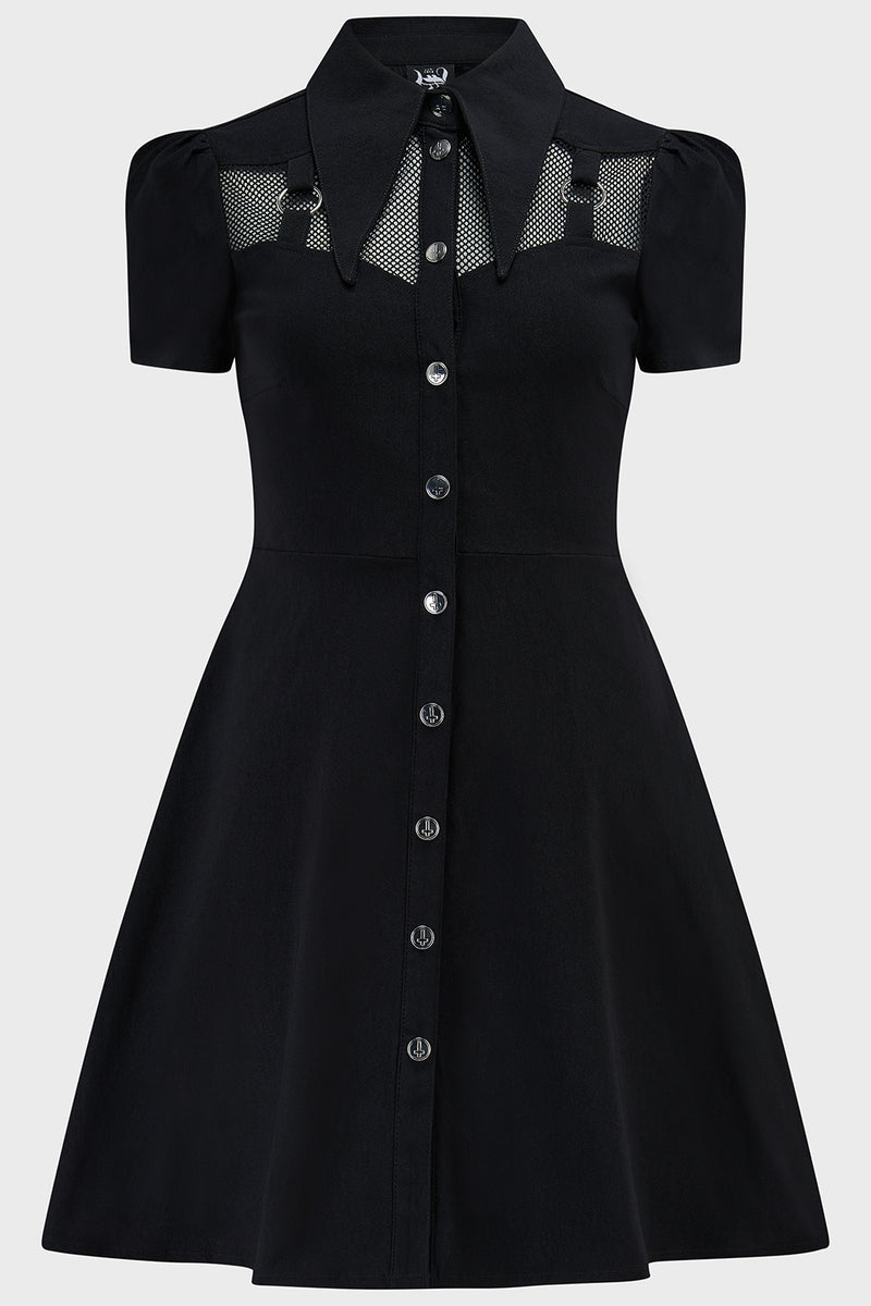 Jovana Collar & Ring Dress