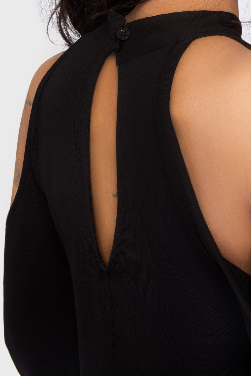 Kihilist Obsidienne Cold Shoulder Dress