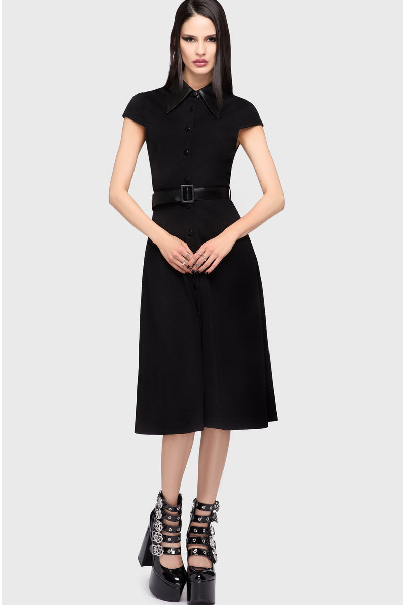 Kihilist Obsidienne Collar Dress