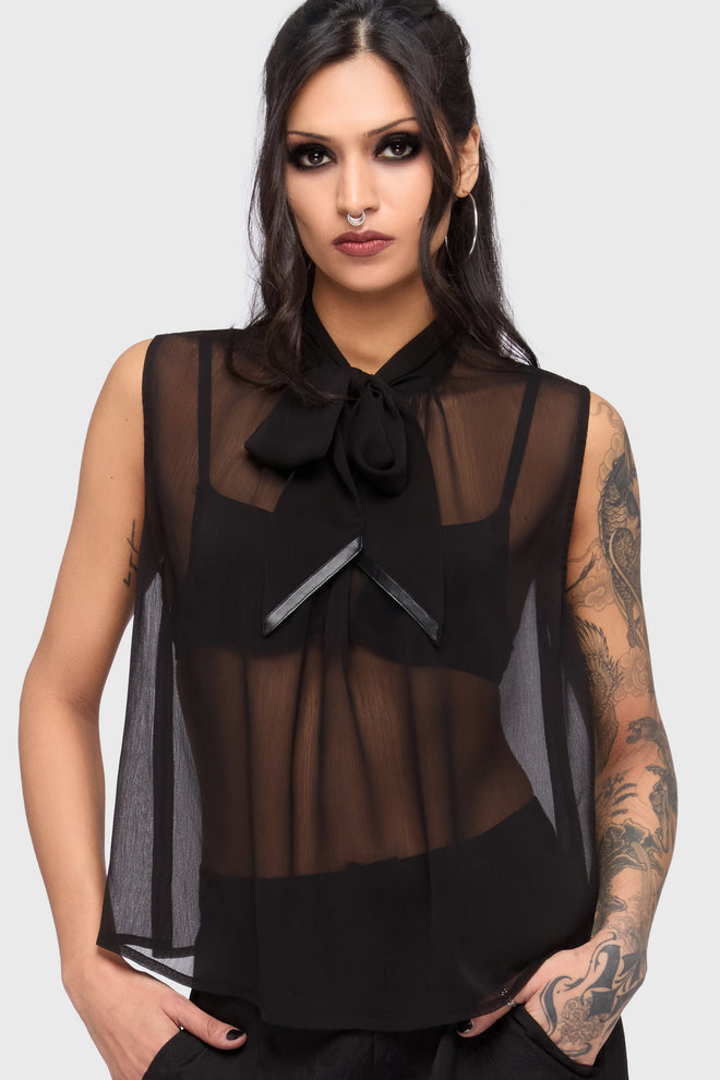 Kihilist Obsidienne Sleeveless Blouse