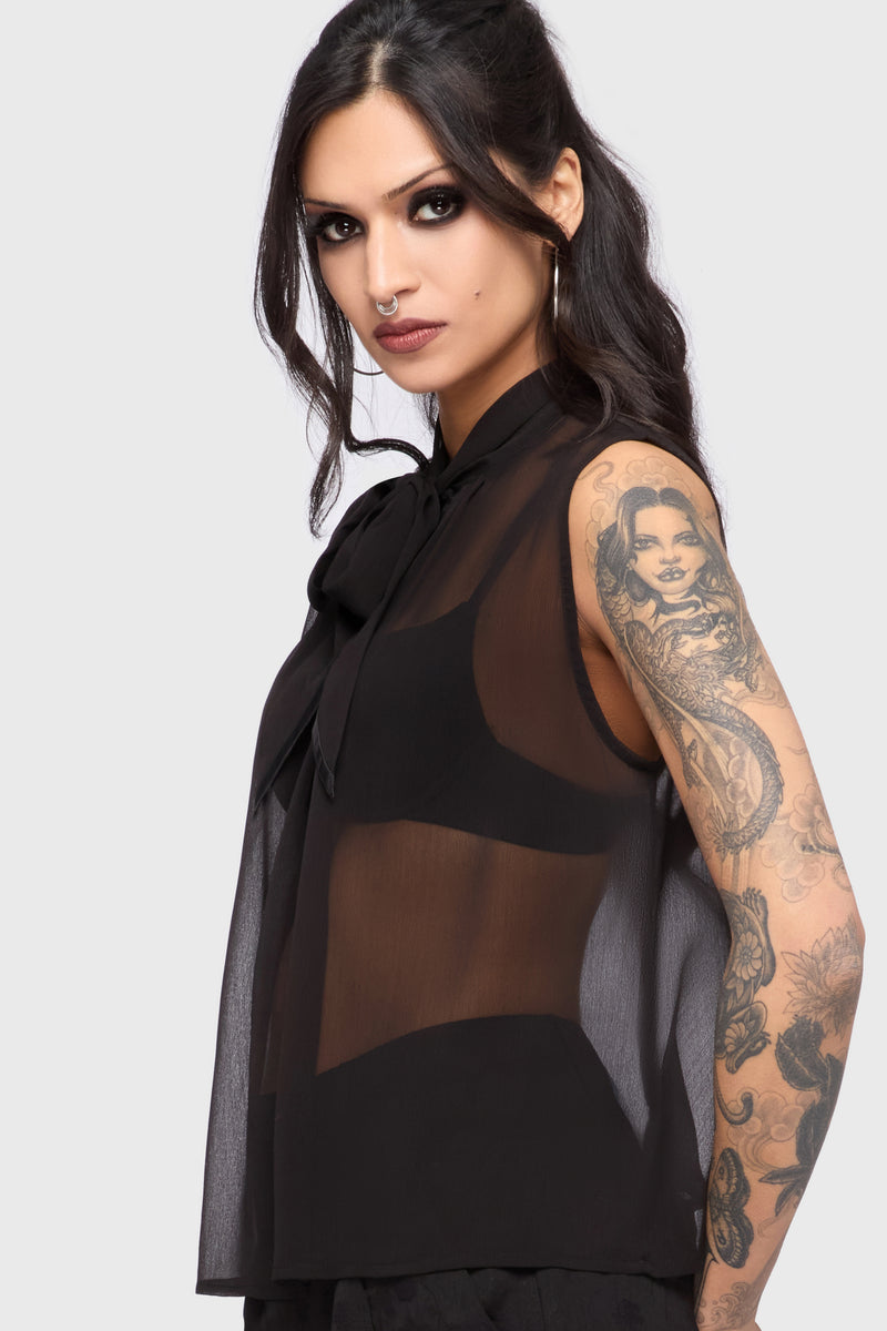 Kihilist Obsidienne Sleeveless Blouse