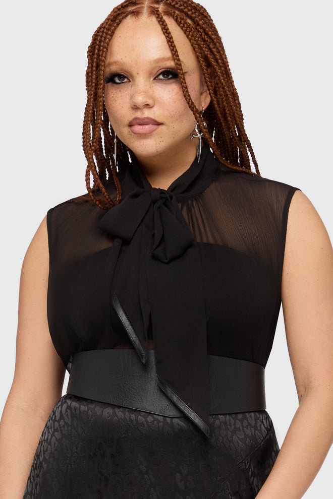 Kihilist Obsidienne Sleeveless Blouse