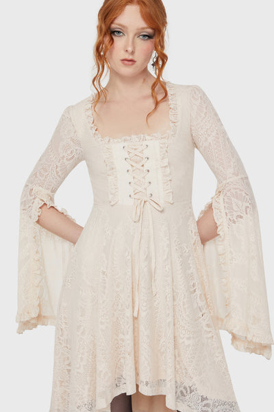 Killing Kisses Lace Maiden Dress [Ivory]