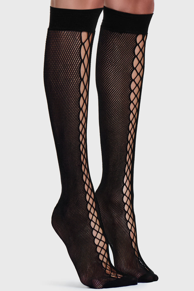 Lace Up Stockings