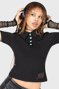 LIL VAMPURR COLLAR TOP