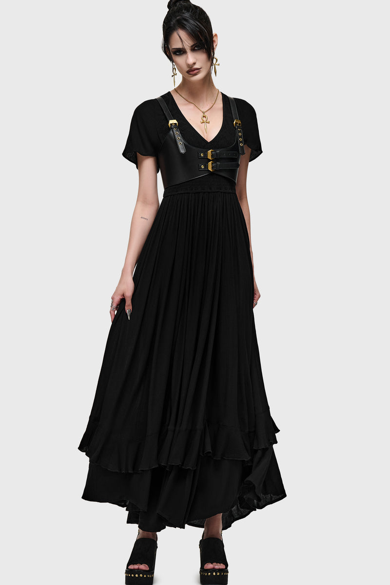 Lilith Of The Night Maxi Dress