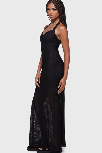 Lilith's Garden Maxi Dress [Black] ‐ KILLSTAR