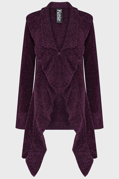 Lunar Owl Cardigan [Purple]