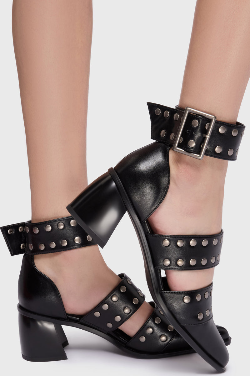 Midnight Vale Studded Heels