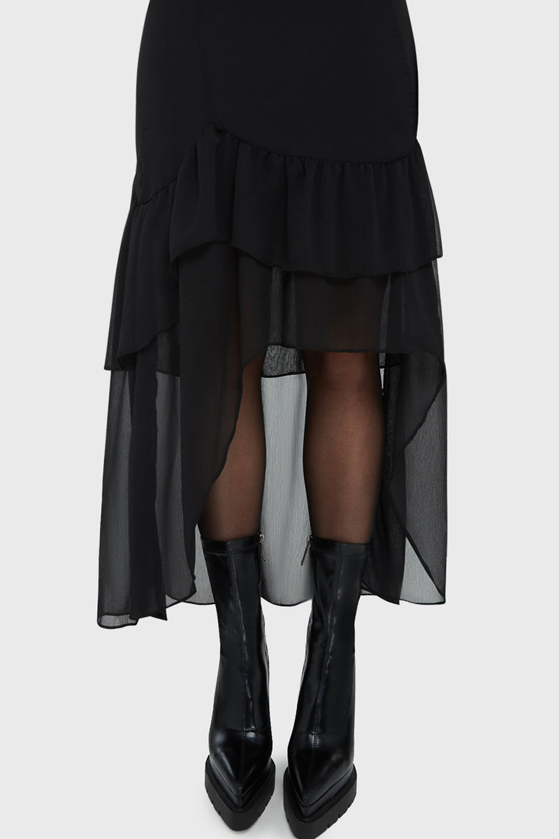 Misty Hollow Midi Dress