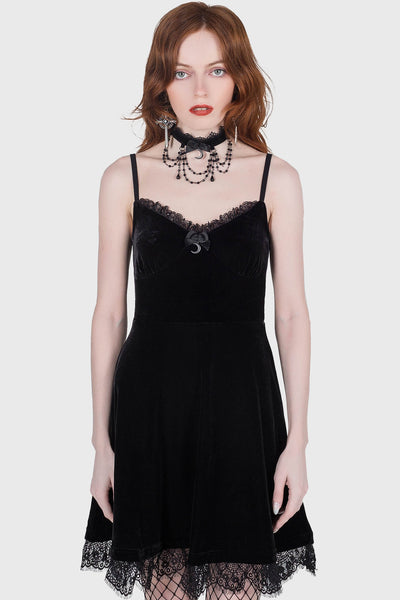 velvet black skater dress boohoo Women's Bonded Velvet Square Neck Volume Skater Dress