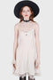 Moonstruck Velvet Skater Dress [Ivory]