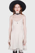 Moonstruck Velvet Skater Dress [Ivory]
