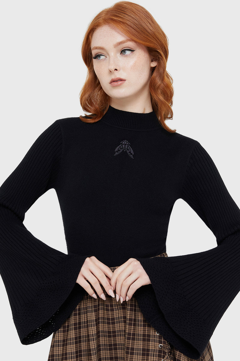 Morbida's Moth Knitted Top