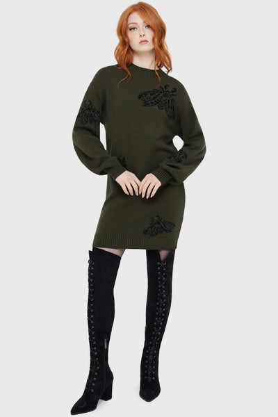 Moth Light Sweater Dress | Killstar Moth Light Sweater Dress | Killstar