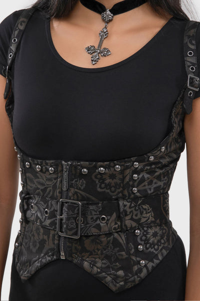 Malapas Underbust Corset Top [BLACK LILY]