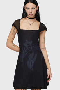killstar wretched skater dress Feelin Purrty Skater Dress