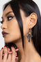 Mourning Ankh Earrings