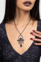 Mourning Ankh Necklace