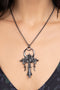 Mourning Ankh Necklace