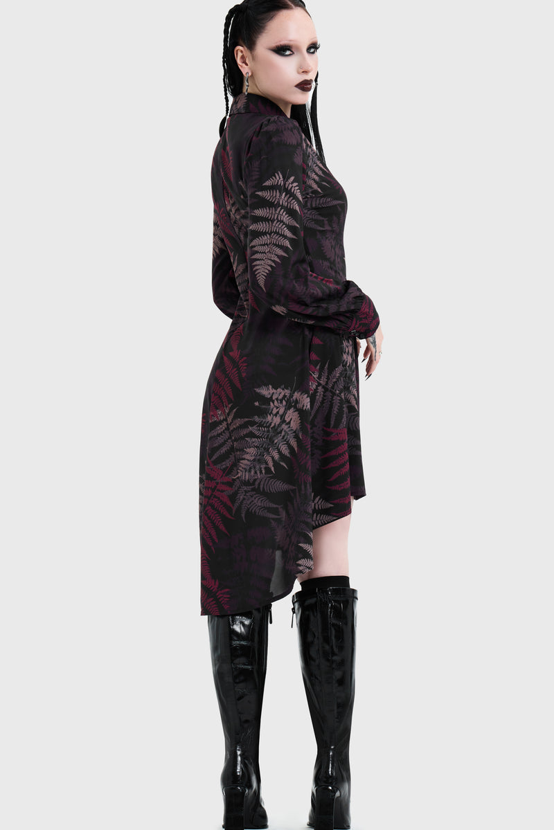 Night's Inferno Shirt Dress