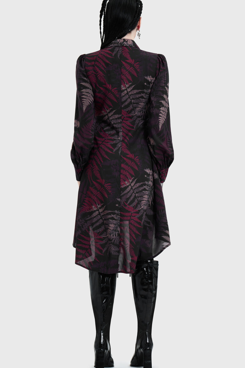 Night's Inferno Shirt Dress