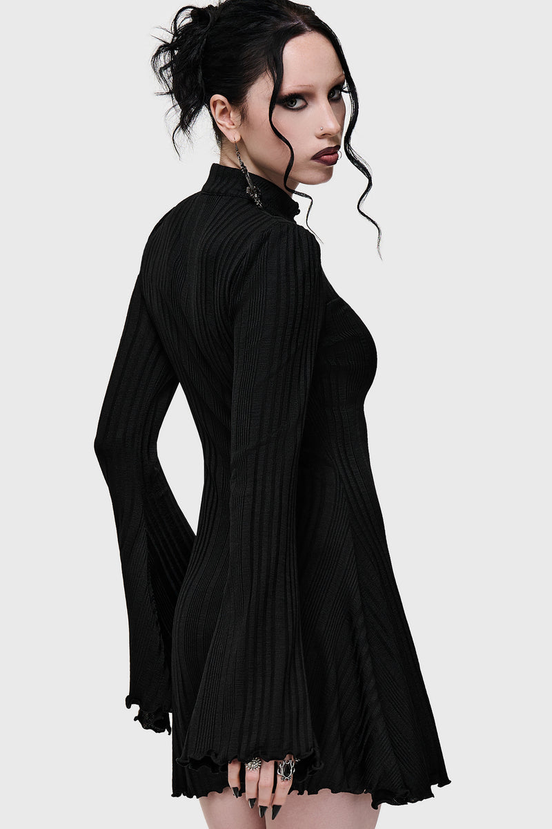 Noir Cut Out Mini Dress