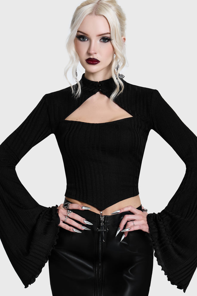 Noir Cut Out Top
