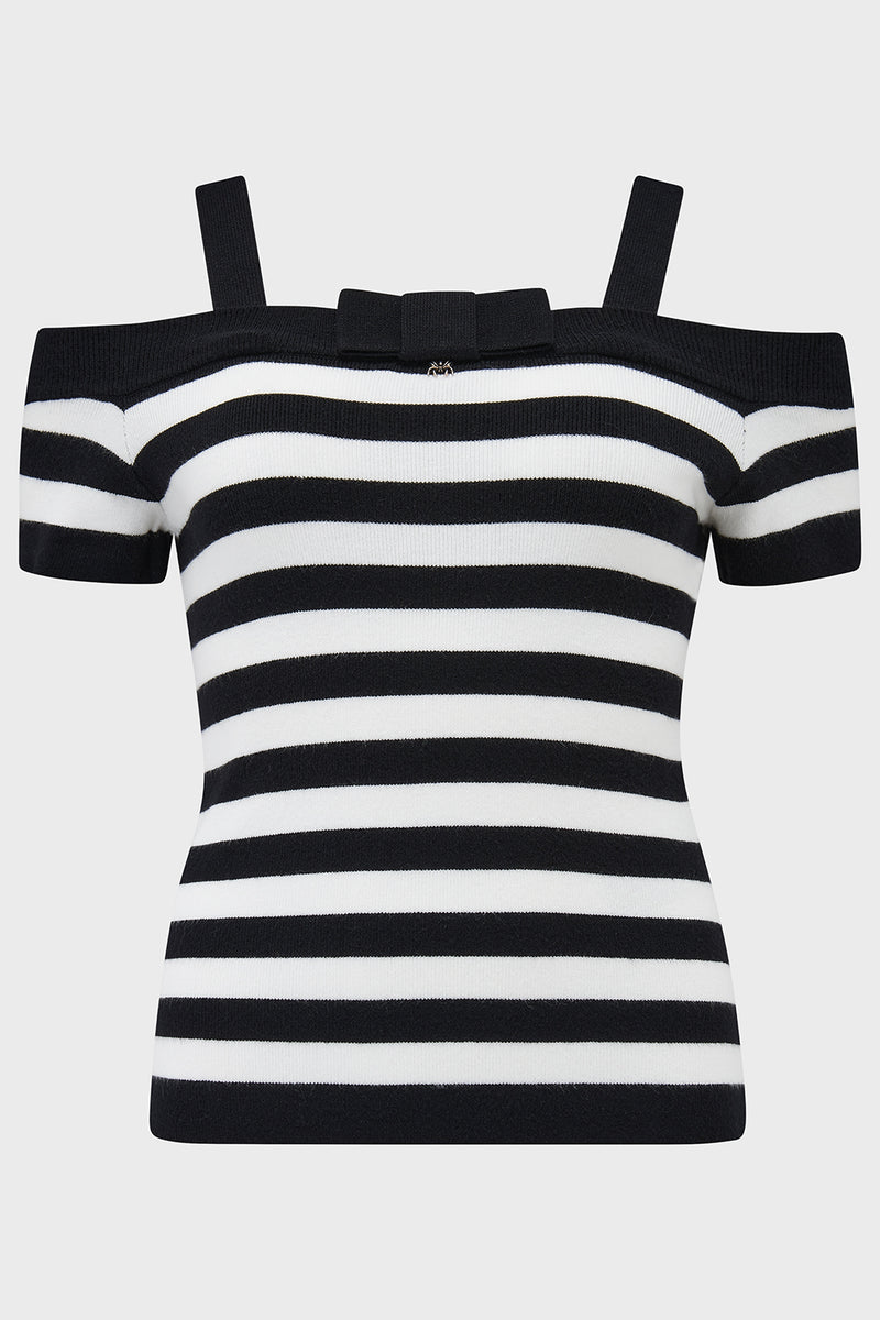 Noir Nancy Bardot Sweater