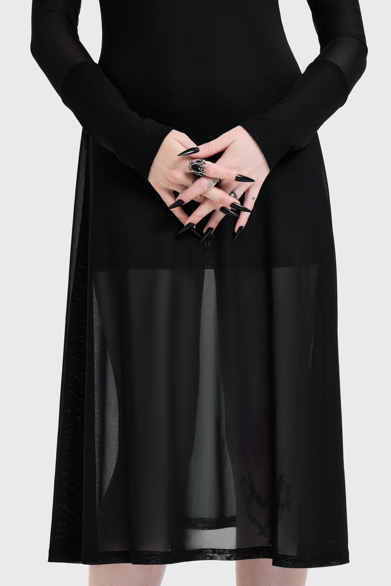 Nova Mesh Midi Dress
