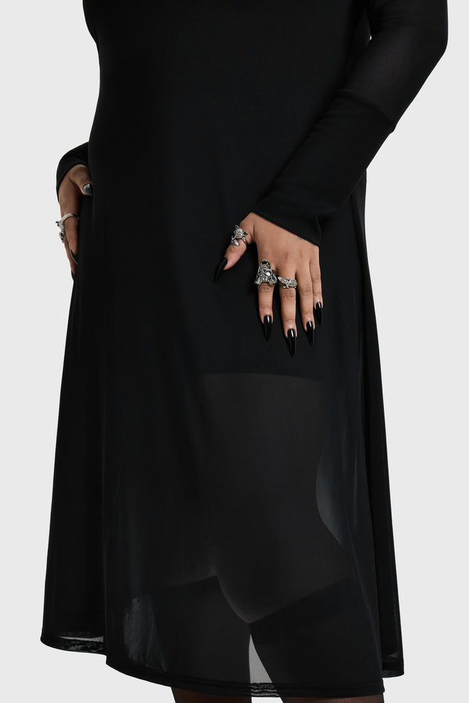 Nova Mesh Midi Dress