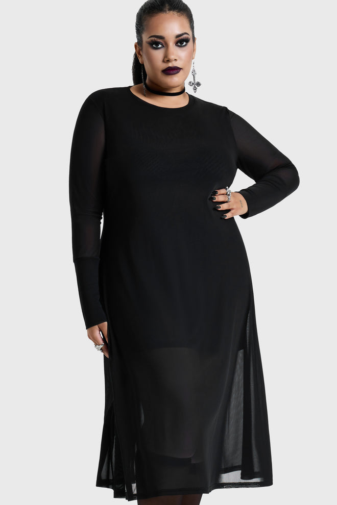 Nova Mesh Midi Dress