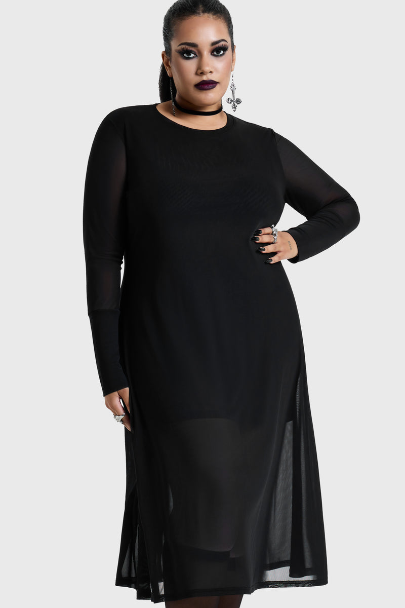 Nova Mesh Midi Dress