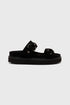 Obsidian Night Flat Sandal