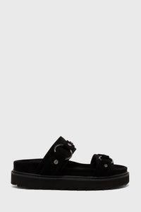 Obsidian Night Flat Sandal