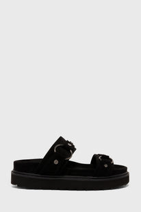Obsidian Night Flat Sandal